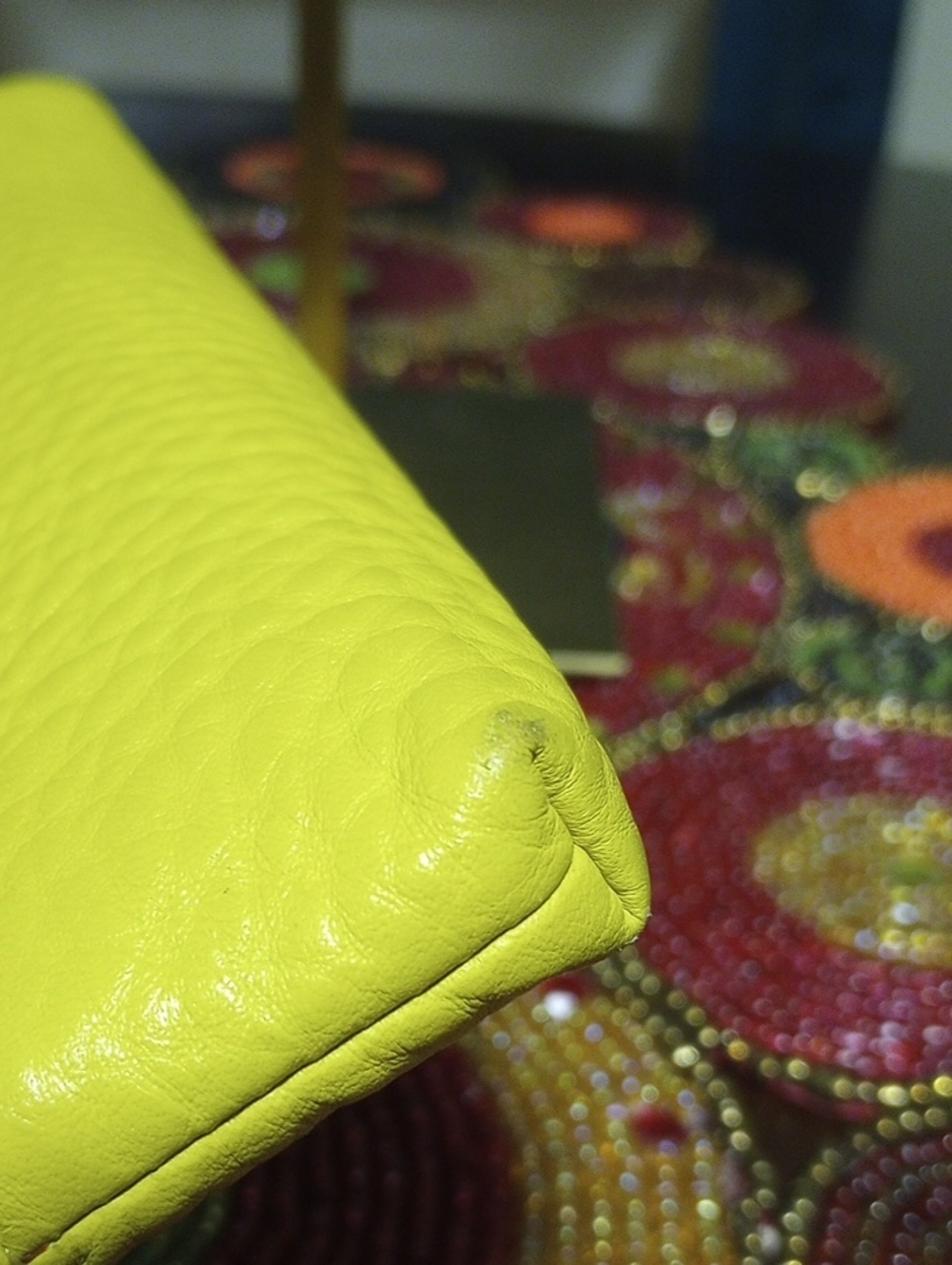 Coach Leather Wristlet Yellow - Picture 16 of 16